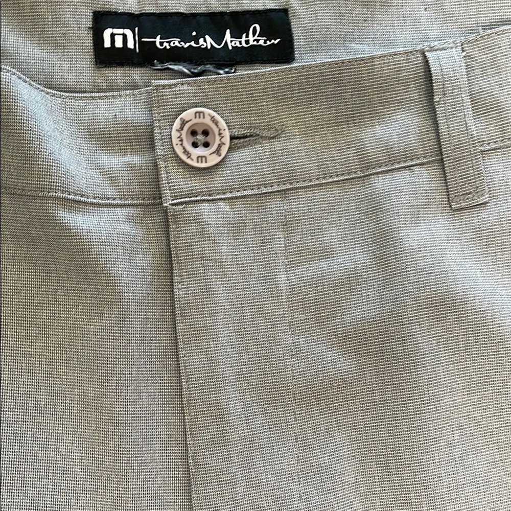 Travis Mathew Light Gray Textured Trousers